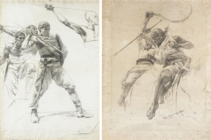 Cammarano_Bozzetti preparatori_Dogali