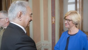 LIBIA: GENERALI A ROMA; OGGI AL TAWIL, MARTEDÌ HAFTAR