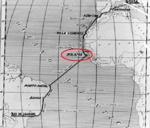 Rotta della crociera Italia - Brasile