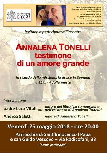 Chiesa/A Roma convegno su Annalena Tonelli, uccisa in Somalia 15 anni fa
