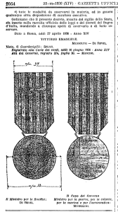 ESTRATTO DEL REGIO DECRETO
