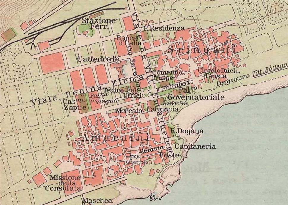 mogadiscio. mappa