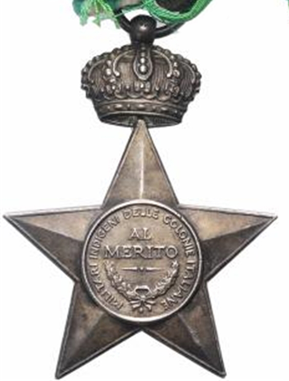 stella al merito coloniale_indigeni - retro