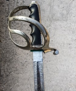 Particolare dell'impugnatura di una sciabola Mod. 1888 da ufficiale (1890 ca.) Collezione Filippo Del Monte