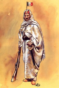 Capo di una banda irregolare libica (1912) - Illustrazione di Andrea Viotti