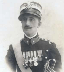 Federico Sirolli con i gradi di tenente colonnello degli Alpini (1917)