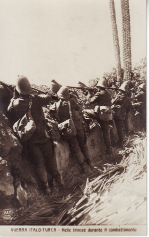 Guerra italo-turca - fanti in trincea