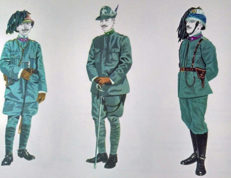 Ufficiali Alpini e Bersaglieri (1911-1912)