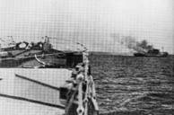 Il cannoneggiamento dall’incrociatore britannico Leader contro la Ramb II